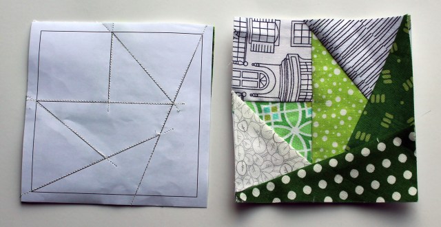 quilt block pieces