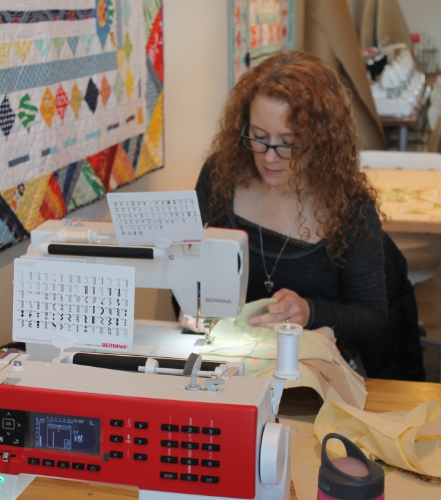 Sewing on the bernina