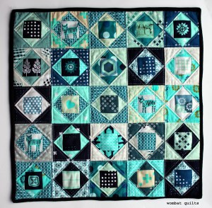 Economy block mini quilt copy