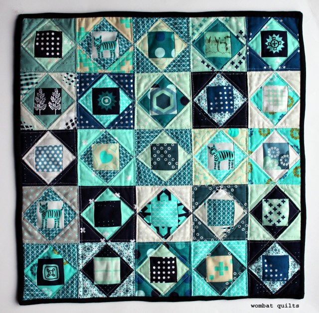 Economy block mini quilt copy