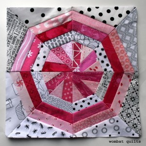pinwheel snowball quilt block