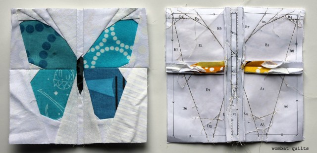 butterfly pattern pieces