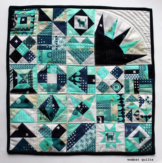 cotton and steel sampler mini quilt copy