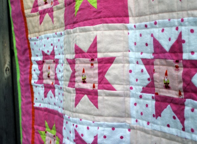 gnome quilt detail