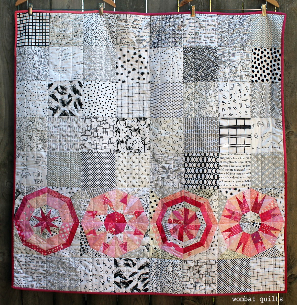 WQ Snowball baby quilt