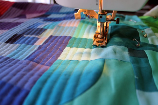 straight line quilting