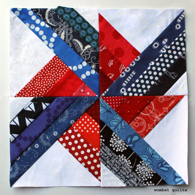 WQ simple pinwheel block