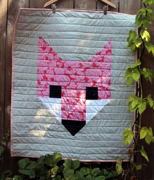 pink fox quilt