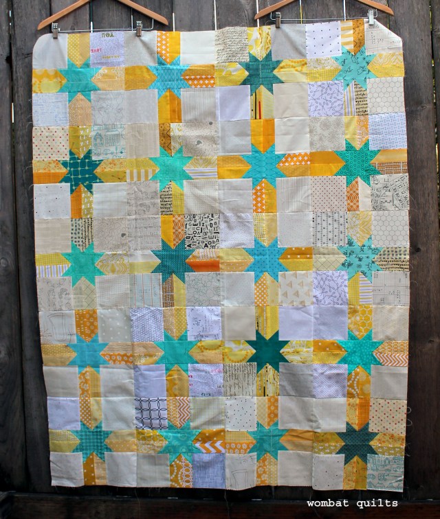Do Good Stitches scrappy star quilt