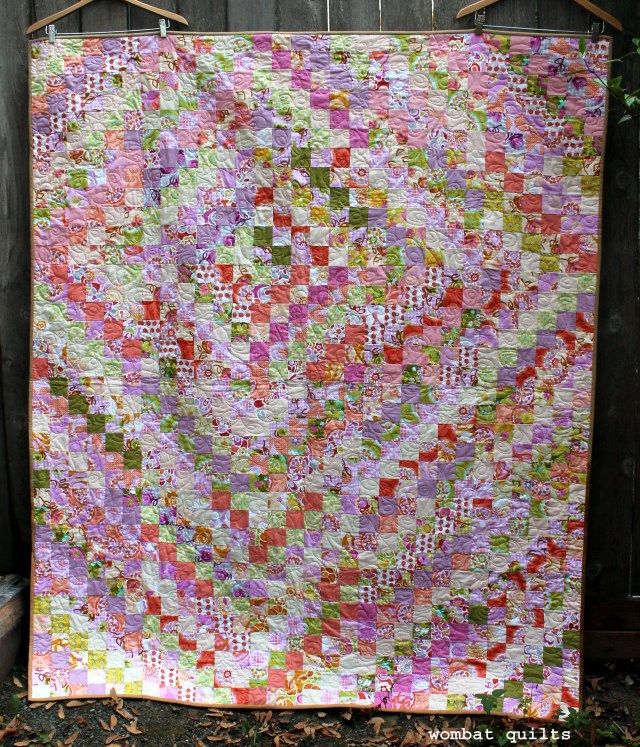 finished Trip Around quilt