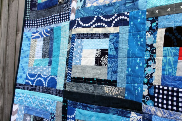 wonky log cabin detail 2