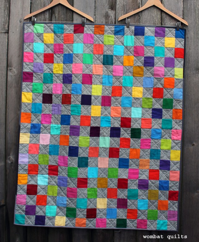 rainbow squares quilt