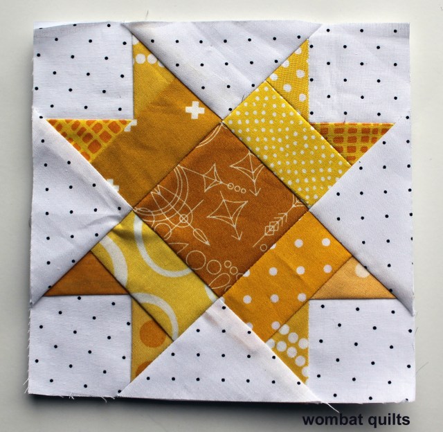 6 inch paper pieced star block