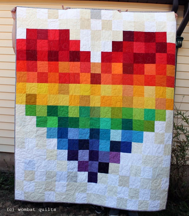 finished group quilt for pulse