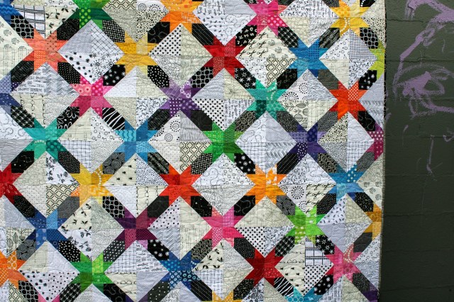 cross star quilt detail