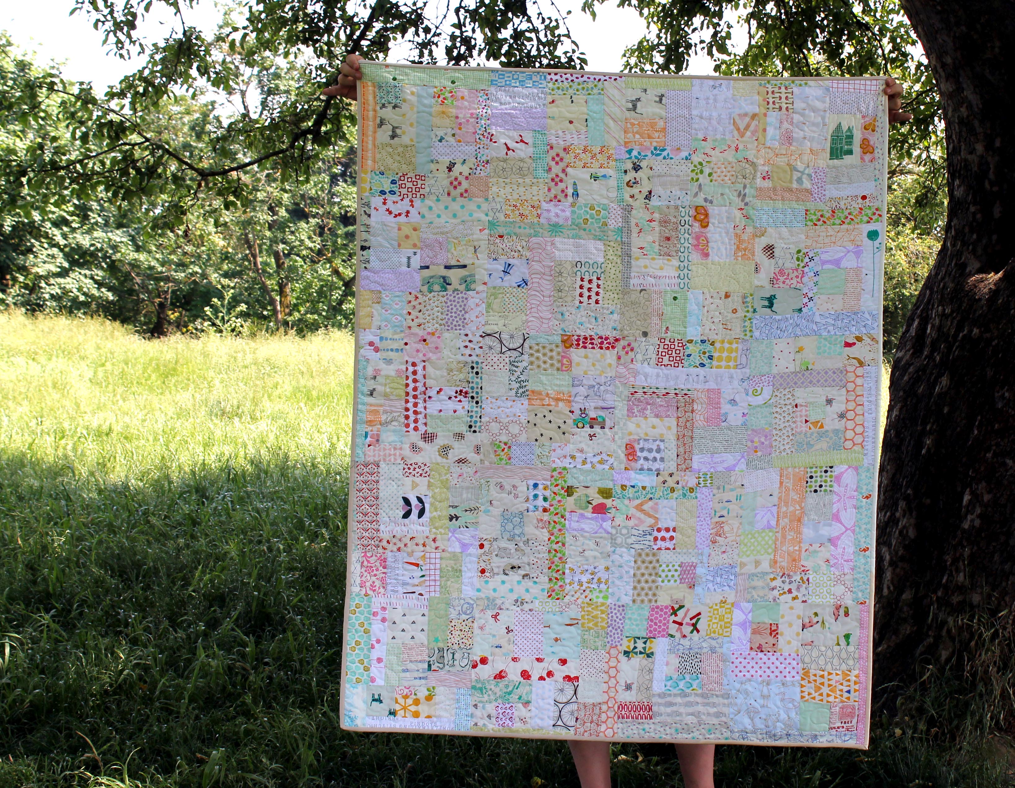 modern low volume quilt