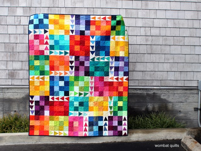 finished urban chicken quilt