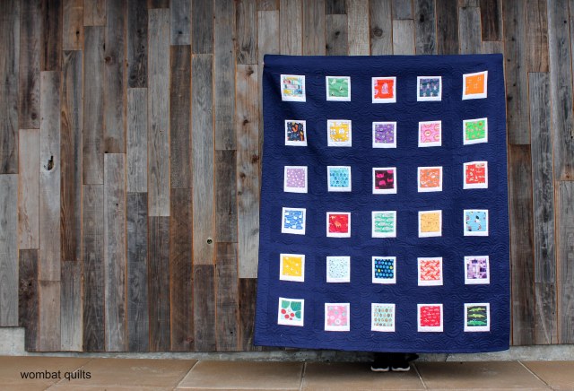 finished polaroid quilt