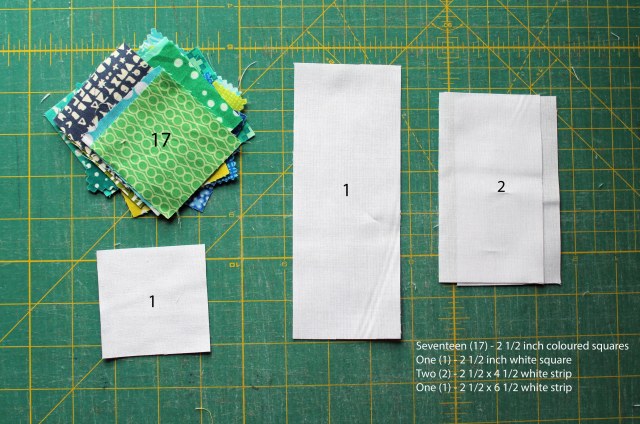 mini charm block 1 cut instructions