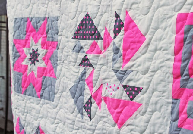neon quilt detail