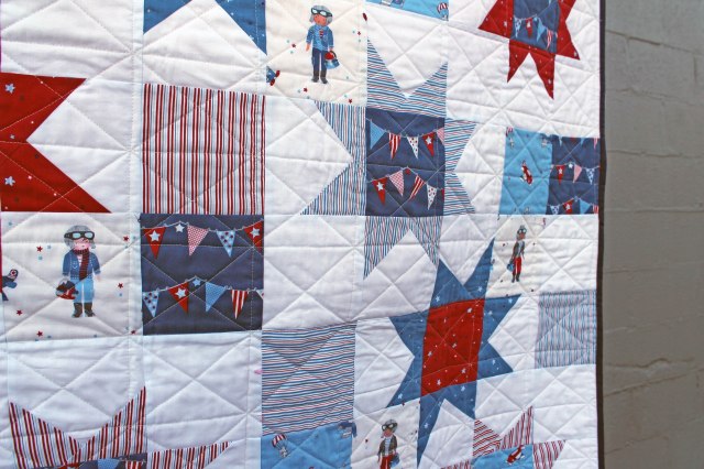 aviation quilt detail