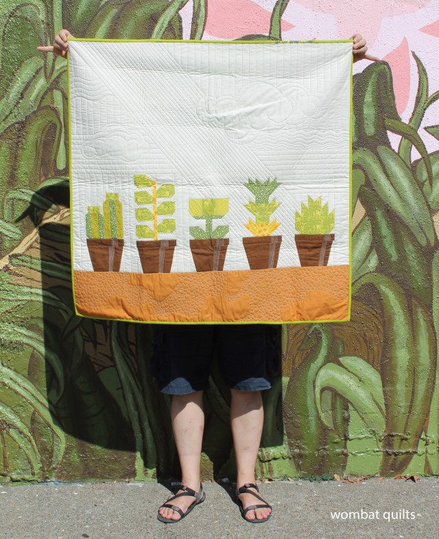 pot plant quilt
