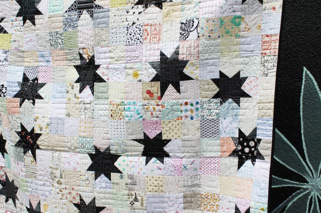 modern scrap quilt